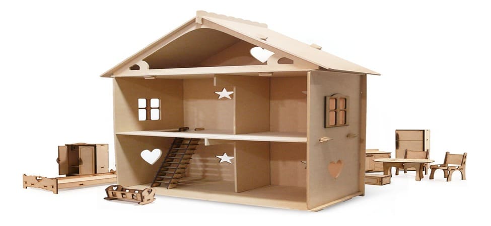 hacer casa de muñecas madera