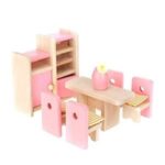 muebles de muñecas de madera