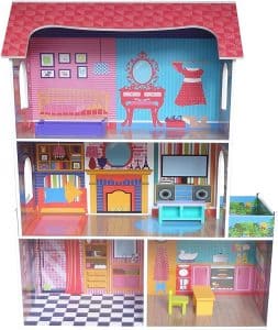 casa de muñecas grande madera