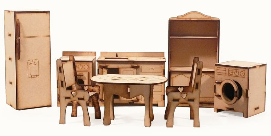 como hacer muebles para casa de muñecas de madera